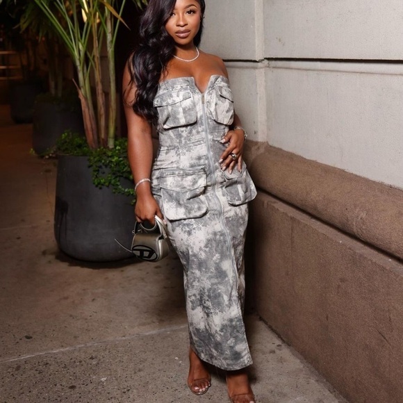 Zara NWT printed cargo dress - Picture 11 of 14